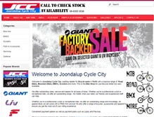 Tablet Screenshot of joondalupcyclecity.com.au